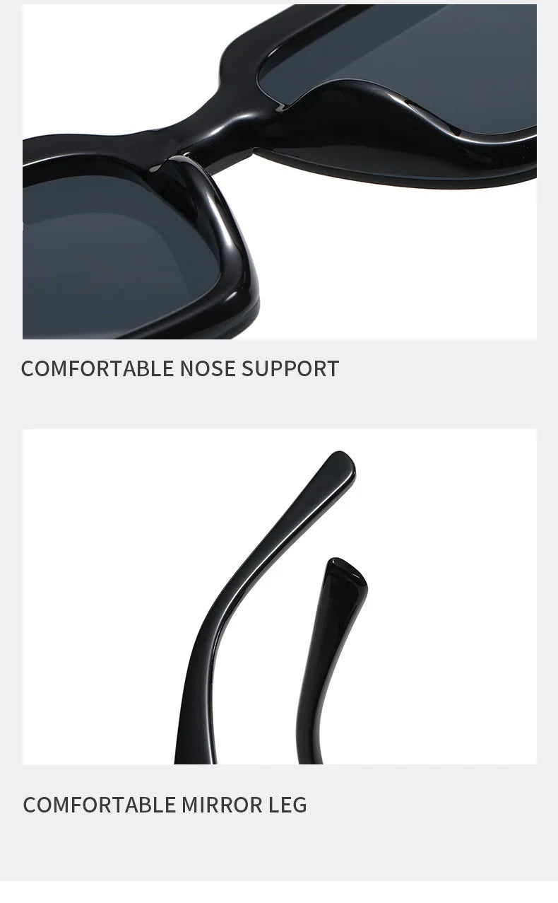 Luxury Glamour Brand Sunglasses for Women and Men Oversize Square Designer Sun Glasses Unisex Rimless Eyewear UV400