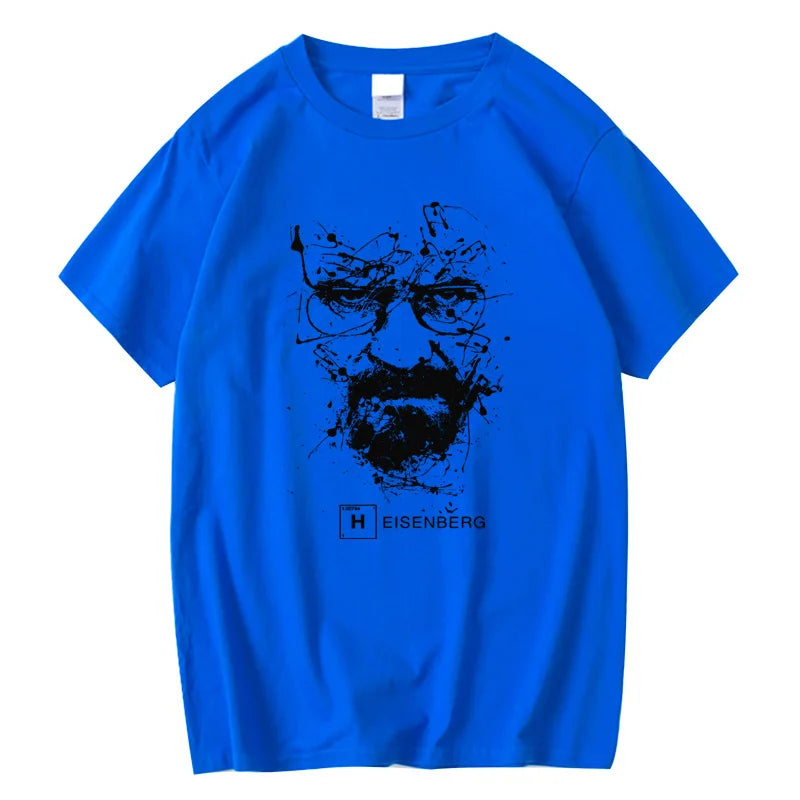 Men Fashion Casual Top Quality 100% Cotton Breaking Bad T Shirts Men Heisenberg Camisetas Hombre Men Cool Tee Shirt Tops