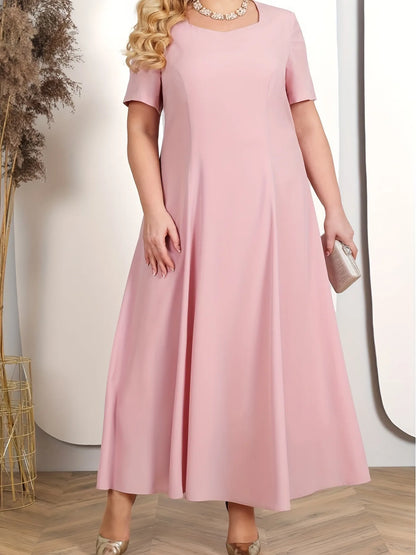 Two Pieces Dress Woman Spring Autumn Embroidery Floral Maxi Long Dress for Wedding Guest Party Plus Size Women Clothing