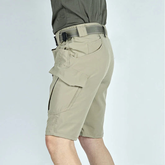 Men Cargo Shorts Quick Dry Tactical Short Pants Multi-Pocket Shorts Men's