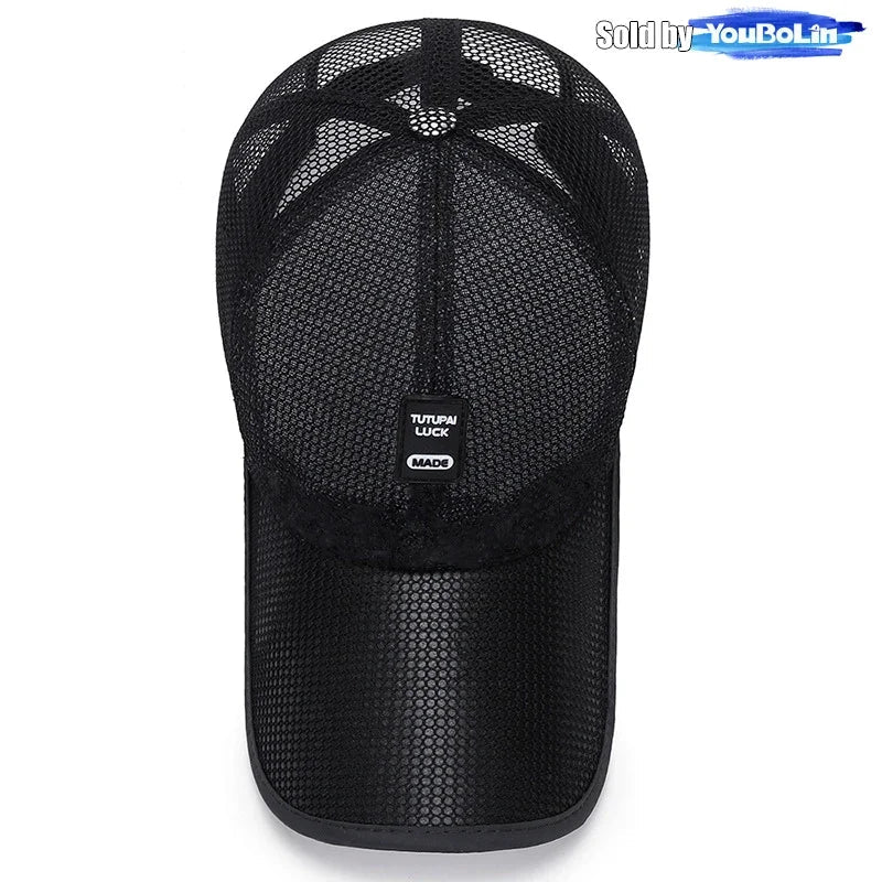 Summer Breathable Mesh Adjustable Baseball Cap Sun Hat Trucker Caps Dad Hats