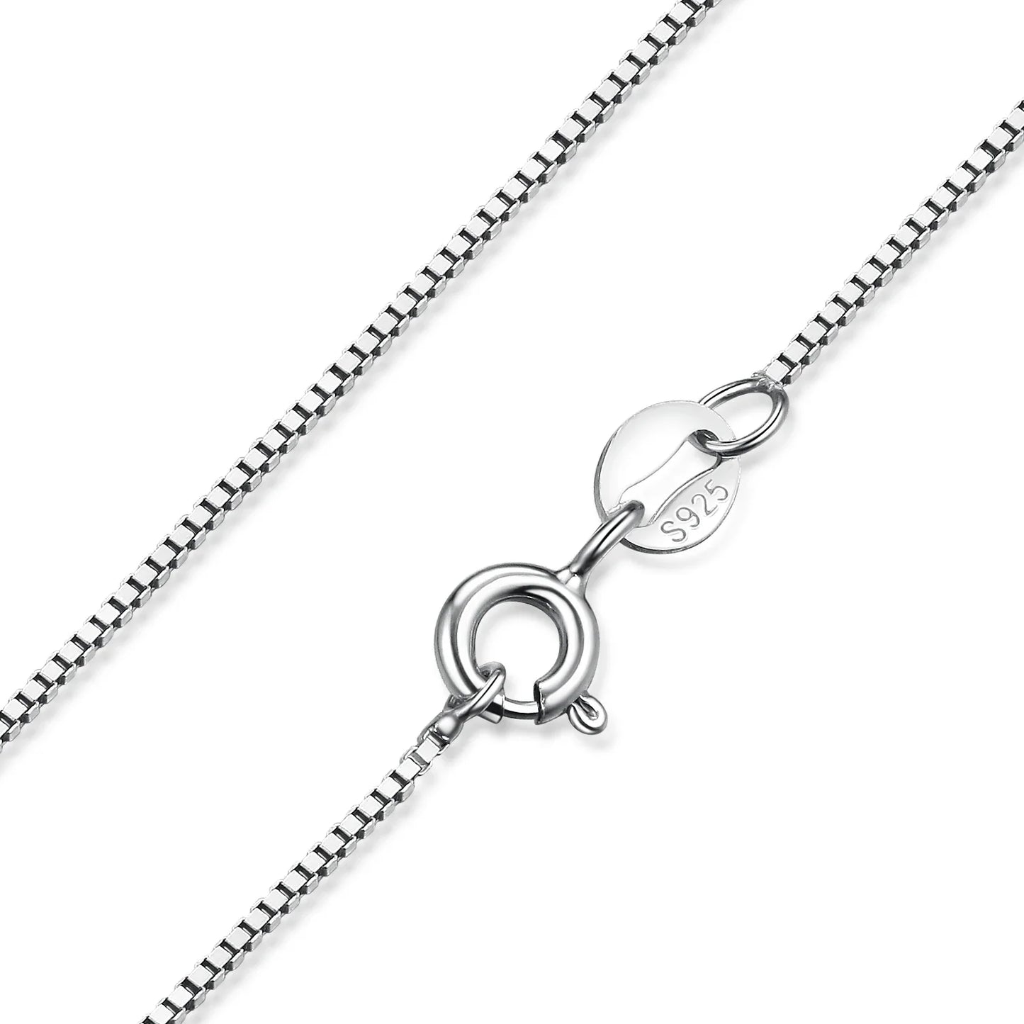 JewelryPalace Genuine 100% 925 Sterling Silver Necklace Ingot Twisted Trace Belcher Snake Bar Singapore Box Chain Necklace Women