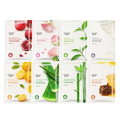 8pcs Natural Plant Face Mask Beauty Skincare Masks Moisturizing Firming Hydrating Facial Mask Face Care Korean Cosmetics