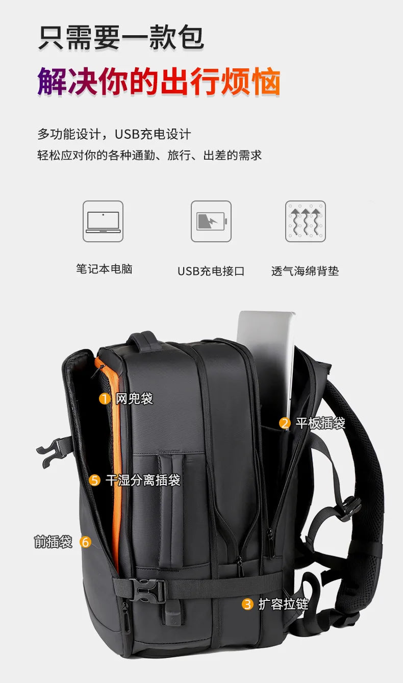 HOMEFISH Ryanair Cabin Bag Luggage - 15.6 Inch Laptop Business Travel Backpack for Men And Women College School Backpack