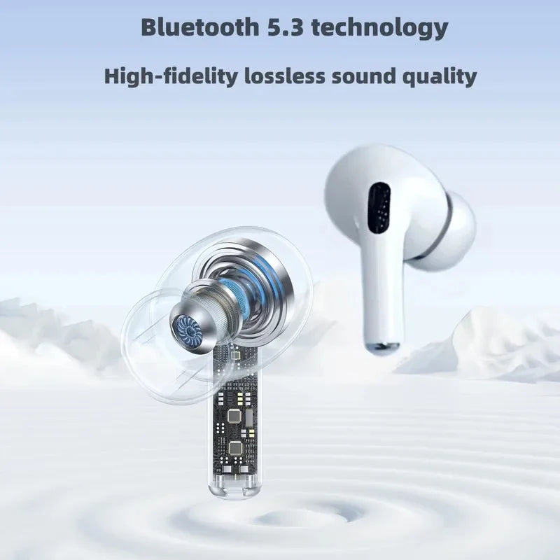 New Wireless Bluetooth Headphones Earphones With Mic Charging Case Clear Sound Long Playtime Compatible With All Smartphone