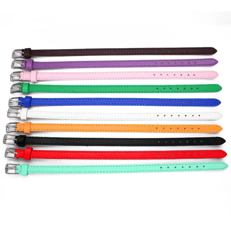 20pcs Real Leather Bracelet Band 8/10mm Width 21cm Length Through Slide Charms Letters Alphabet DIY Jewelry For Women Kids Gift