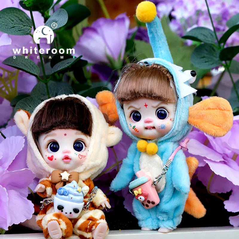 Mini Doll Dolls for girls Labbu doll pocket blyth Boy girl Doll Barbi cry Baby Rainbow Ball jointed doll Mobile phone Decoration