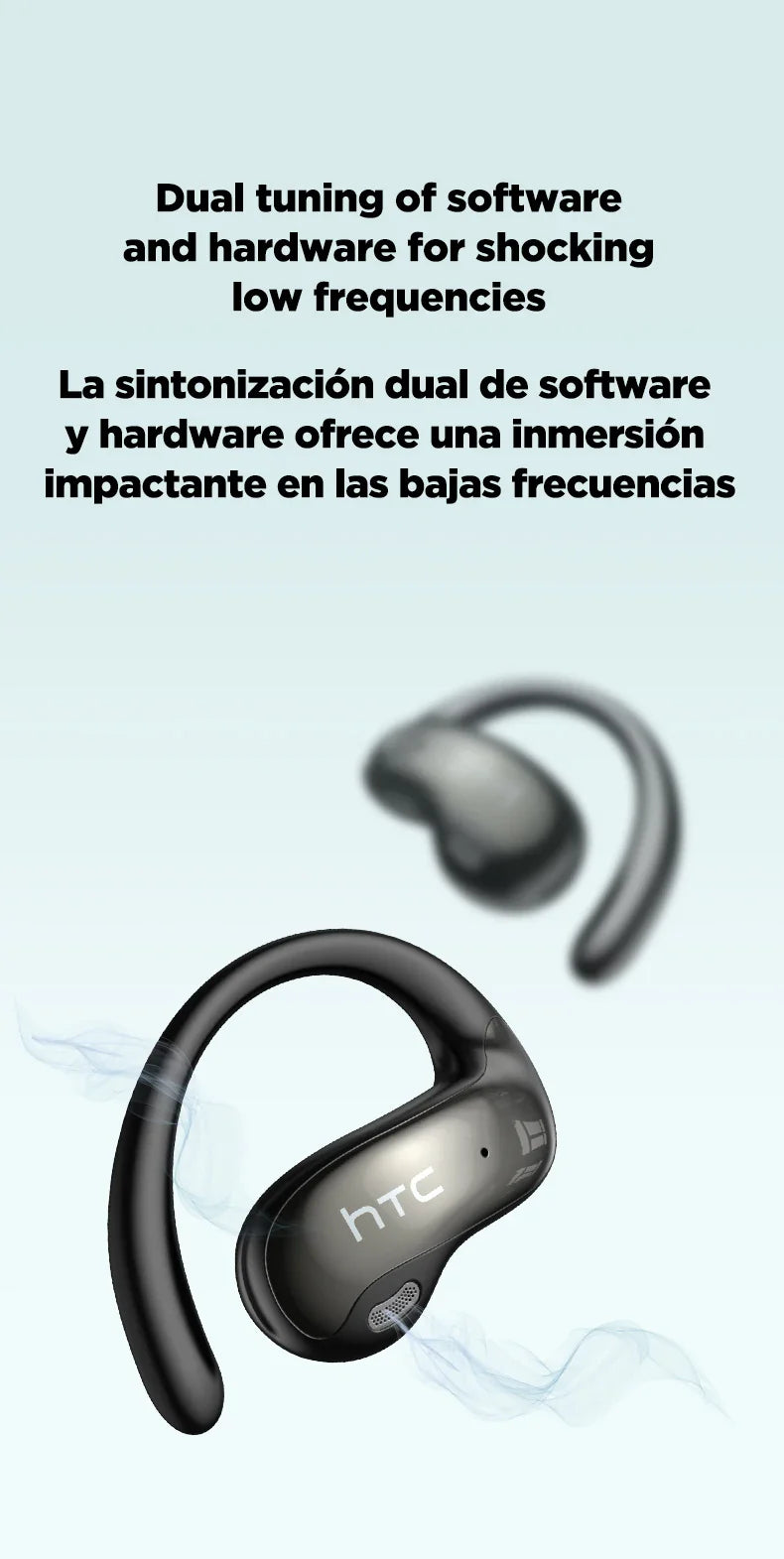 Htc Ne19 On-Ear Bluetooth Headphones with Large Battery Capacity and High Sound Quality