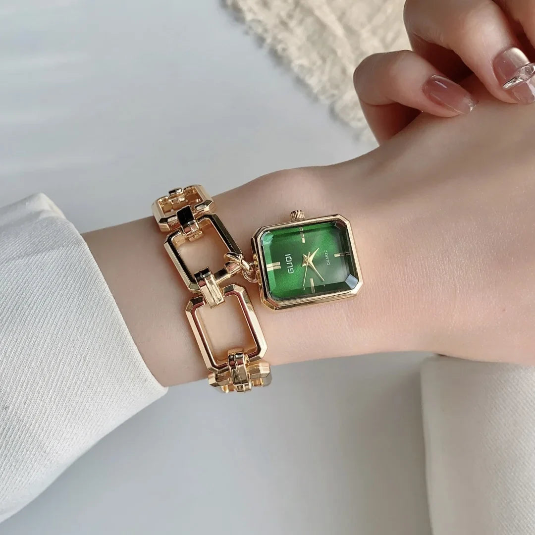 Women Quartz Watch Bracelet Square Dial Quartz Analog Women's Watches Ladies Wristwatch Elegant Female Clock Montre