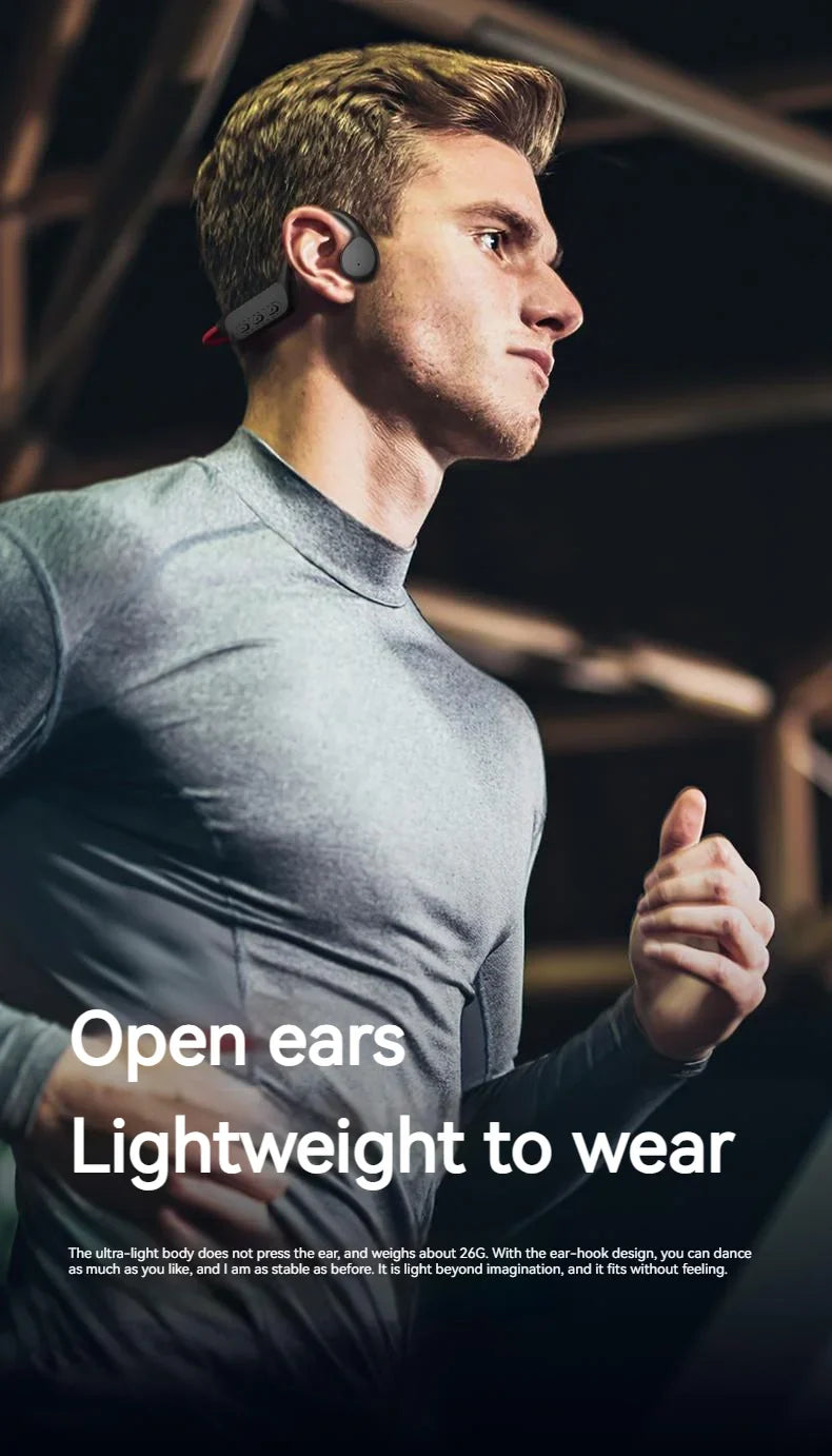 POLVCDG Bone Conduction Headset X7 IPX8 32GB Bluetooth 5.3 Wireless Headset with microphone Waterproof Swim 2023 New