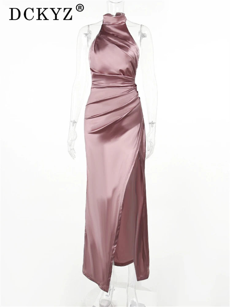 Evening wear Dresses: Evening Party Dresses Women Sleeveless Backless