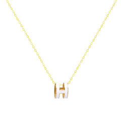 H Letter Necklace Female Simple Temperament All Clavicle Chain Internet Red