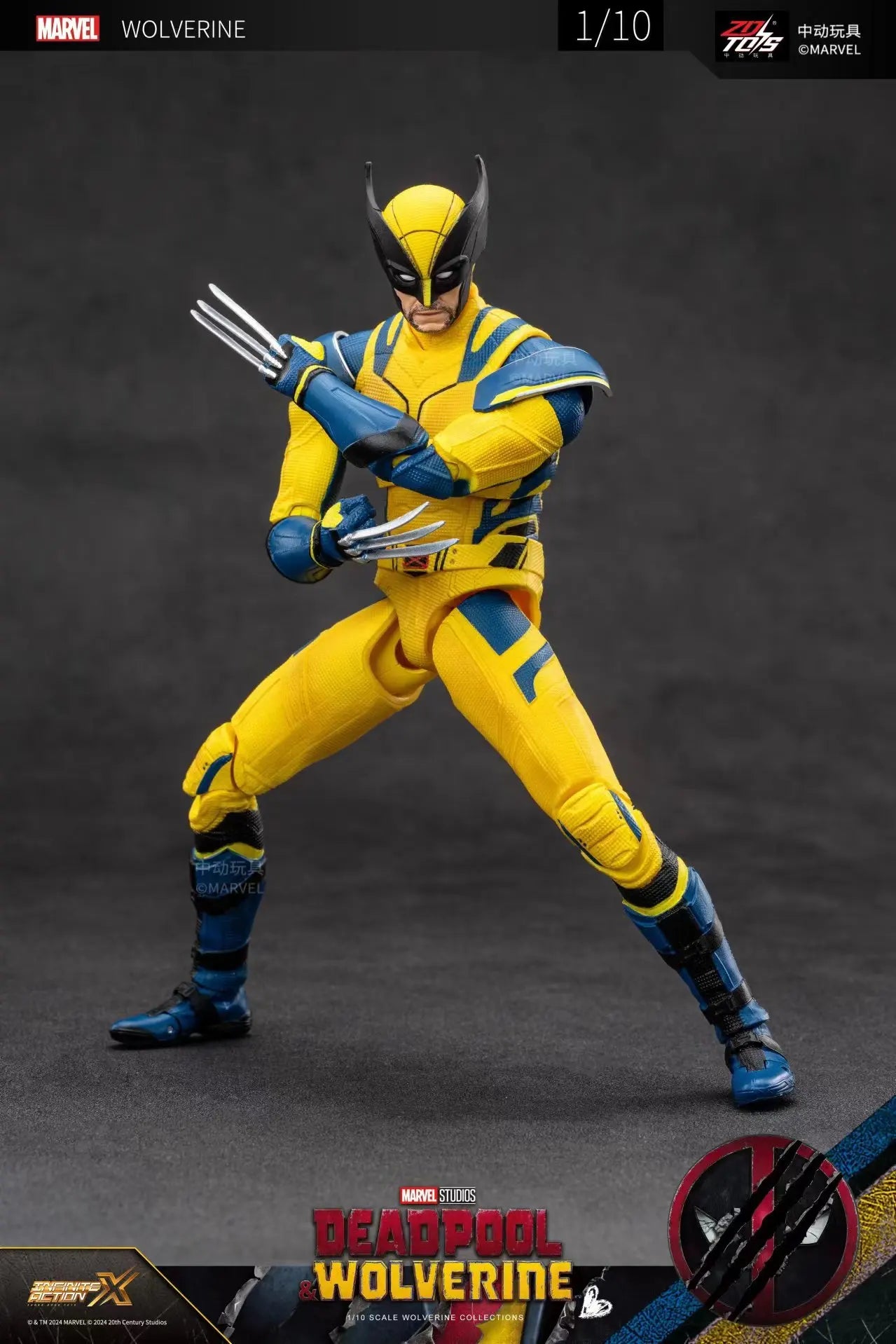 2024 Deadpool & Wolverine Action Figures Movie Version ZD Toy Series  Collections Adult Action Figures Kids Gift