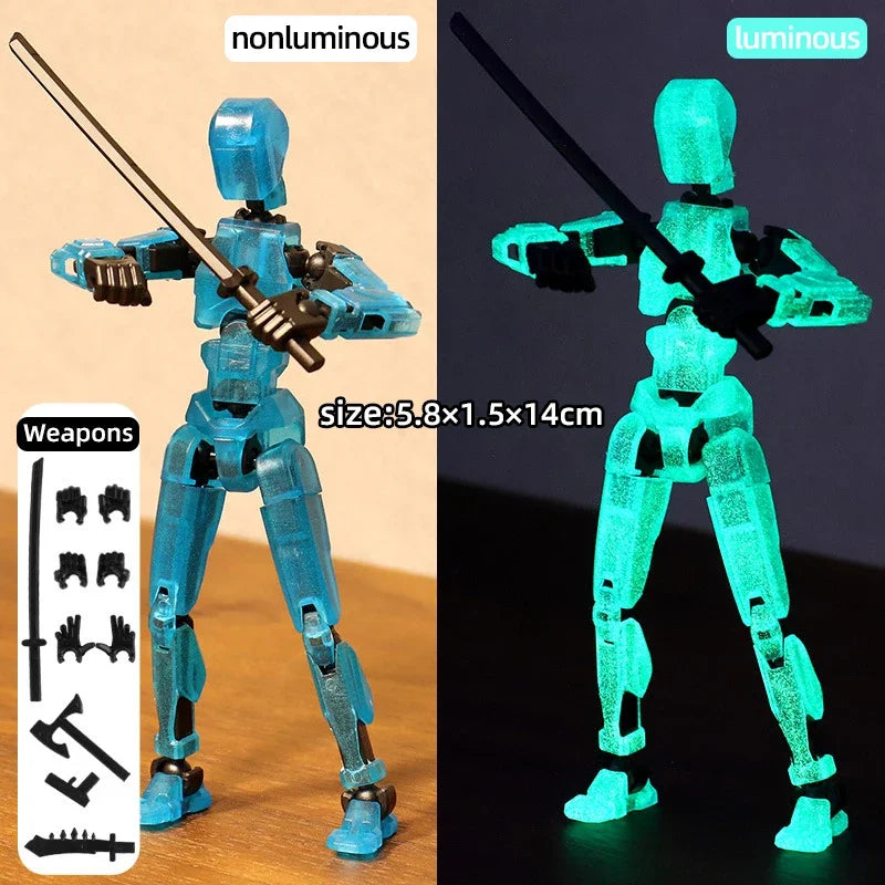 1PCS T13 Joints Figure Articulate Movable Dummy Doll Diy Assembly Toy 3D Printed Action Figure Stop Motion Animation Dummy Gift