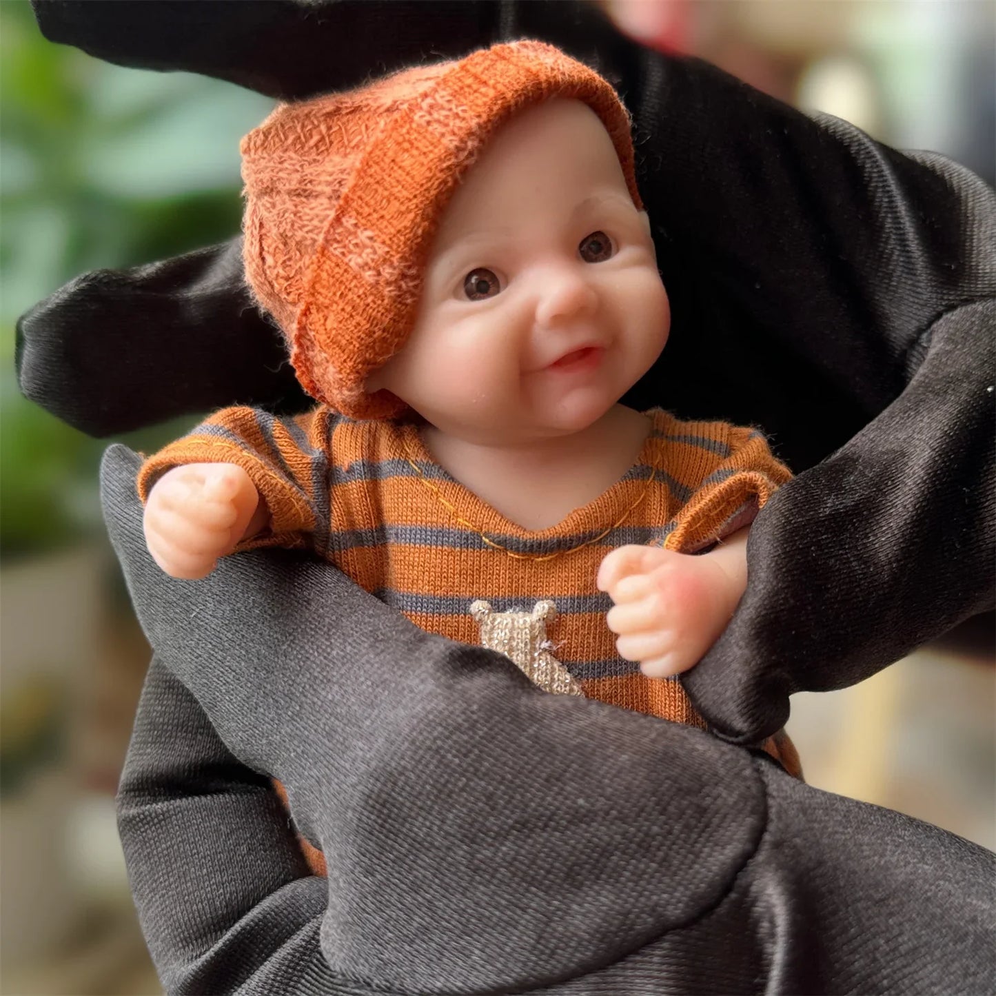 6Inch Mini Vivienne Solid Silicone Bebe Reborn Boy and Girl Handmade Full Body Silicone Lifelike Reborn Dolls