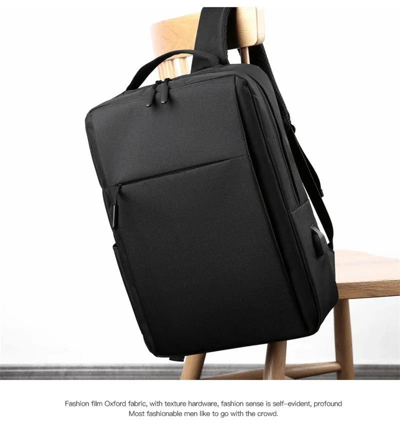 15.6 Inch Laptop Men Backpack Nylon Travel Male Laptop Backpack Usb Charging Computer School Backpacks Waterproof Bag for Men