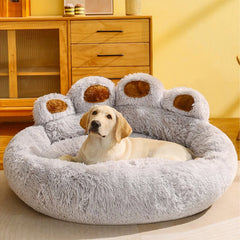 Fluffy Dog Bed Plush Kennel Accessories Pet Products Large Dogs Beds Bedding Sofa