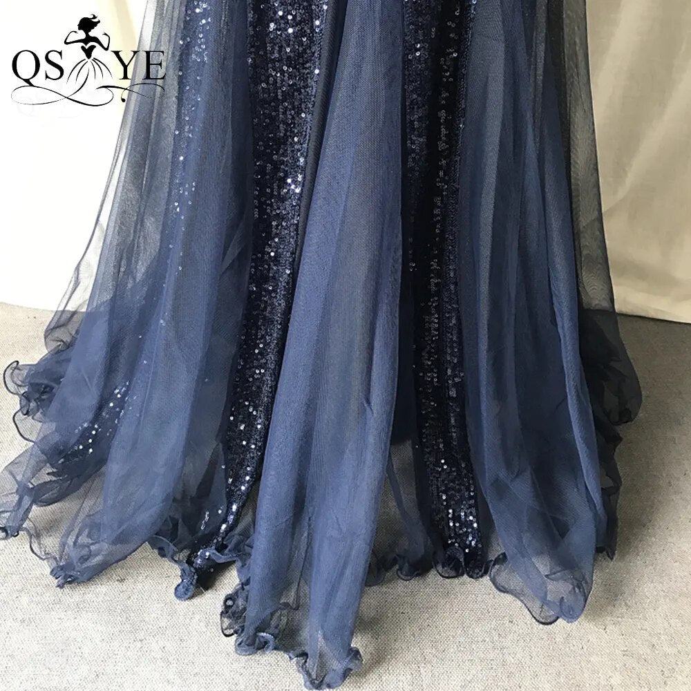 Evening wear Dresses: V Neck Long Mermaid Prom Gown Sleeveless Party Dress