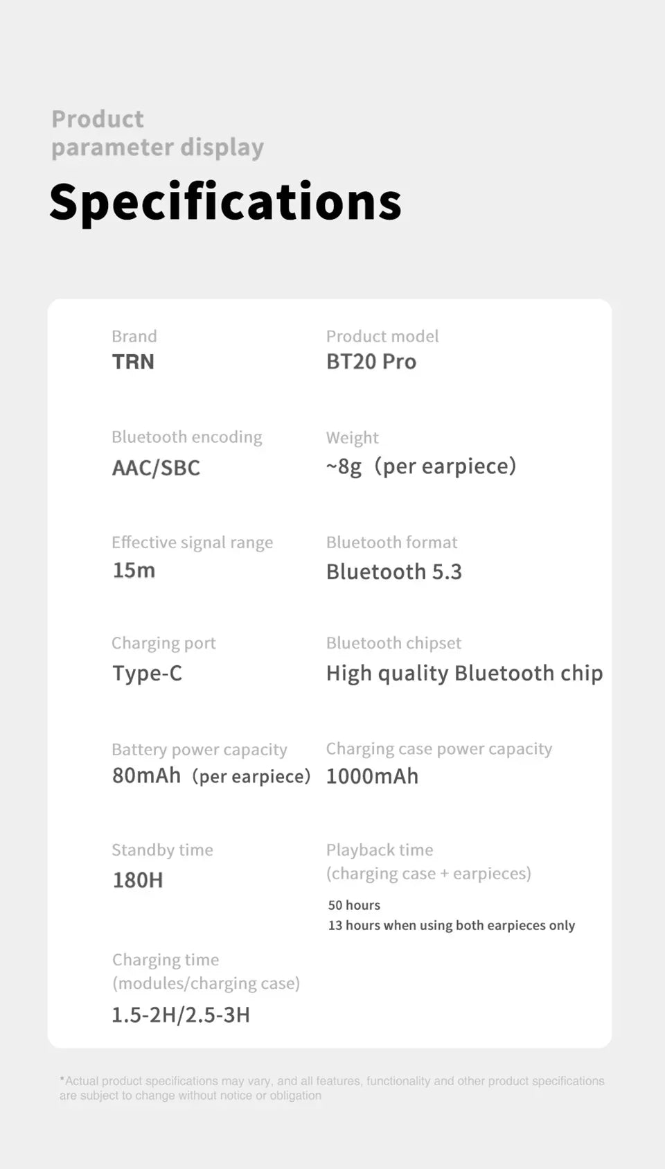 TRN BT20 PRO Wireless Bluetooth 5.3 HIFI Earphones Module Upgrade Cable Replaceable For air pods Conch 0.75 0.78 mmcx 2pinsqdc