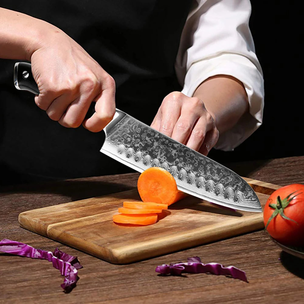 Damascus kitchen Knife 1-9PC 67 layers Japan Damascus steel Chef knife Sharp