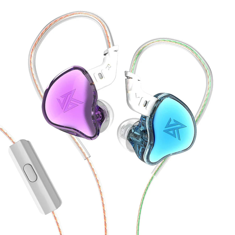 KZ EDC Earphones 1 Dynamic HIFI Bass Earbuds In Ear Monitor Headphones Sport Noise Cancelling Headse