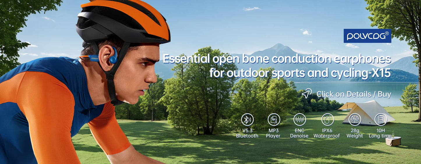 POLVCDG Bone Conduction Headset IPX8 32GB Bluetooth 5.3 Wireless Swimming Headset with Microphone Waterproof Exercise Fitness
