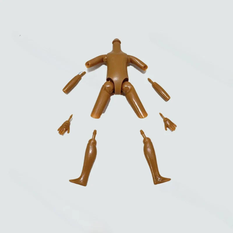 5-inch Little Doll Tan Skin 14.5cm Height Girl Dress Up Toy for Children Girls