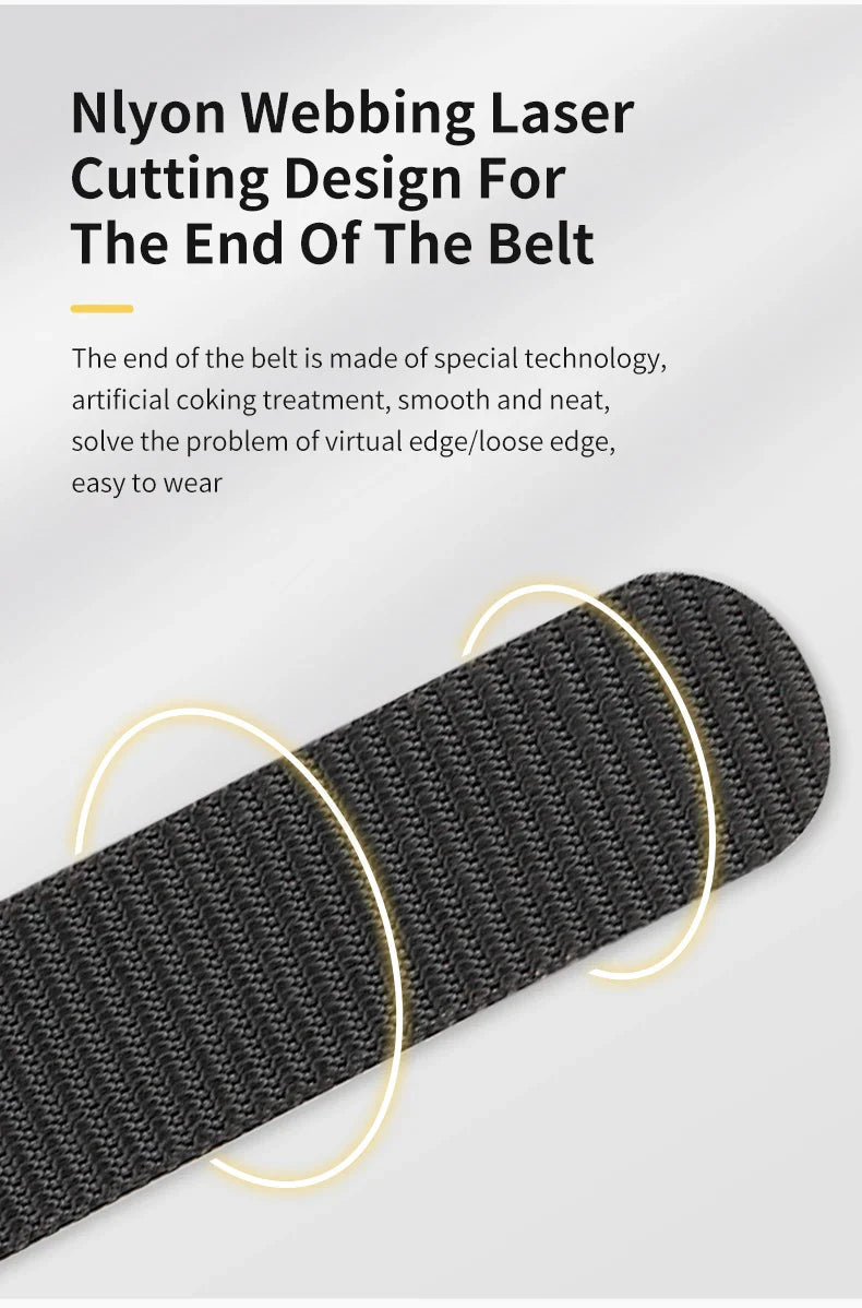 Men's And Women's Toothless Automatic Buckle Belt Military TrainingCanvas Belt New Metal Buckle Young Students' Versatile Belt T