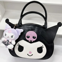 Cartoon Womens Shoulder Bag Cute Japanese Style Pu Leather Casual