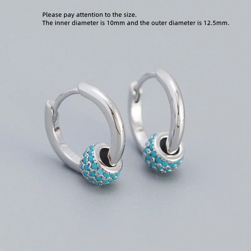 925 Sterling Silver Earring Zircon Sun Flower Ear Ring Geometric Style Water Drop Ear Bone Cute Temperament Woman Girl Ear Jewel