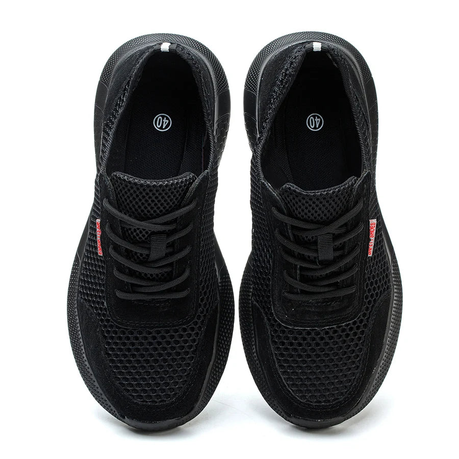 Breathable Men Work Shoes Summer Safety Shoes Lightweight Protective Sneakers Safety Steel Toe Shoes Men Puncture-Proof boots