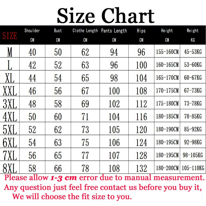 Men Set Large Size 6XL 7XL 8XL 9XL Fashion 2025 Autumn Winter Homme Suit Sweatshirt Sweatpants Men's Set Male Tracksuit Jacket