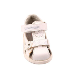 Vintange Solid Girl's Sandals Closed Toe Sandals for Girl Kids Baby Flat Girls Sandals