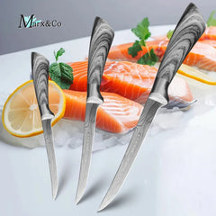 Fish Fillet Knife 6"-7" Professional Boning Stainless Steel Knife  Chef Cutter Knife