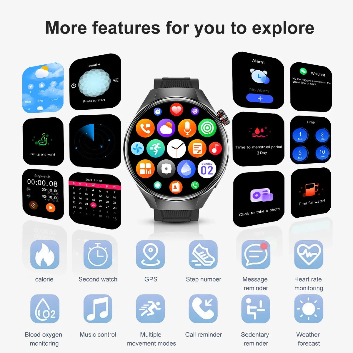 2025New Originl Watch G5 PlUS Smart Watch Men 466*466 HD AMOLED Screen GPS track Heart Rate Bluetooth Call Waterproof SmartWatch