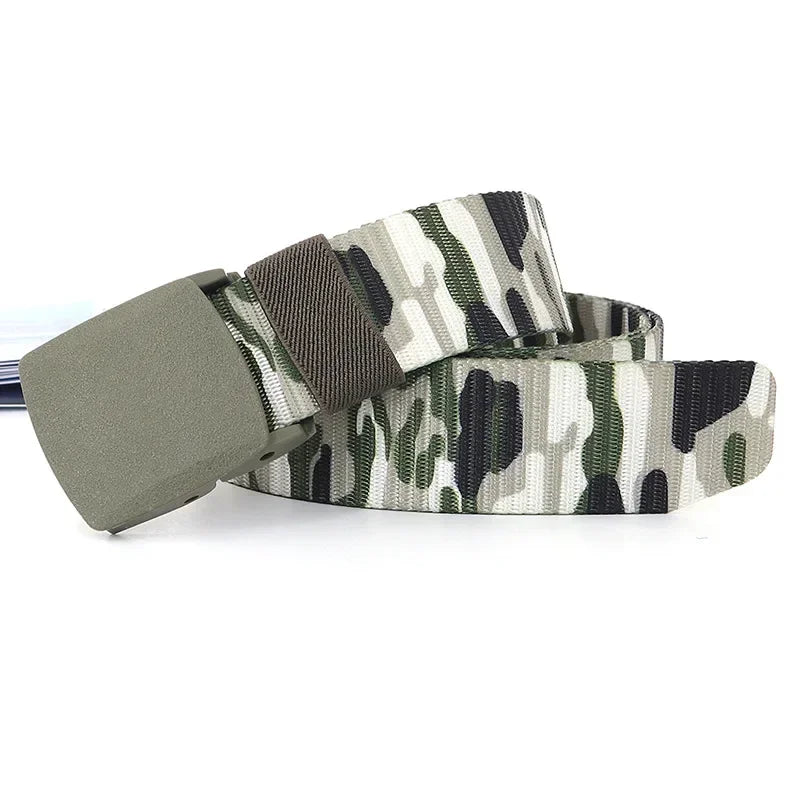 110/120/130/140/150/160/170cm Camo  - Belts Casual Jeans Accessories Branded Sports Outdoor Belts for Men Women