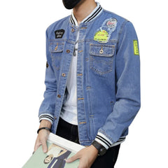 Men Jean Jacket Autumn Winter Casual Korean Men's  Jacket