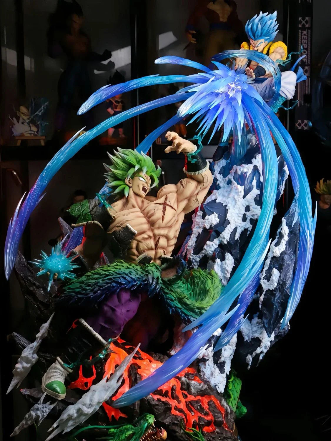 Jt Studio 50cm 30cm Dragon Ball Broli Vs Goku Resin Model Painted Statue Broly Vs Goku Statue 9.5″ Pvc Broly Vs Goku Pvc Figure