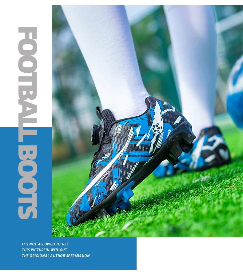 Soccer Shoes for Childrens TF/FG Outdoor Futsal Turf Training Boys Girl