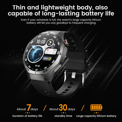Round GPS Smart Watch Waterproof BT Call Men SmartWatch for Women Health Monitor 100+Sport Smart Band DIY Watch Faces Best Gifts