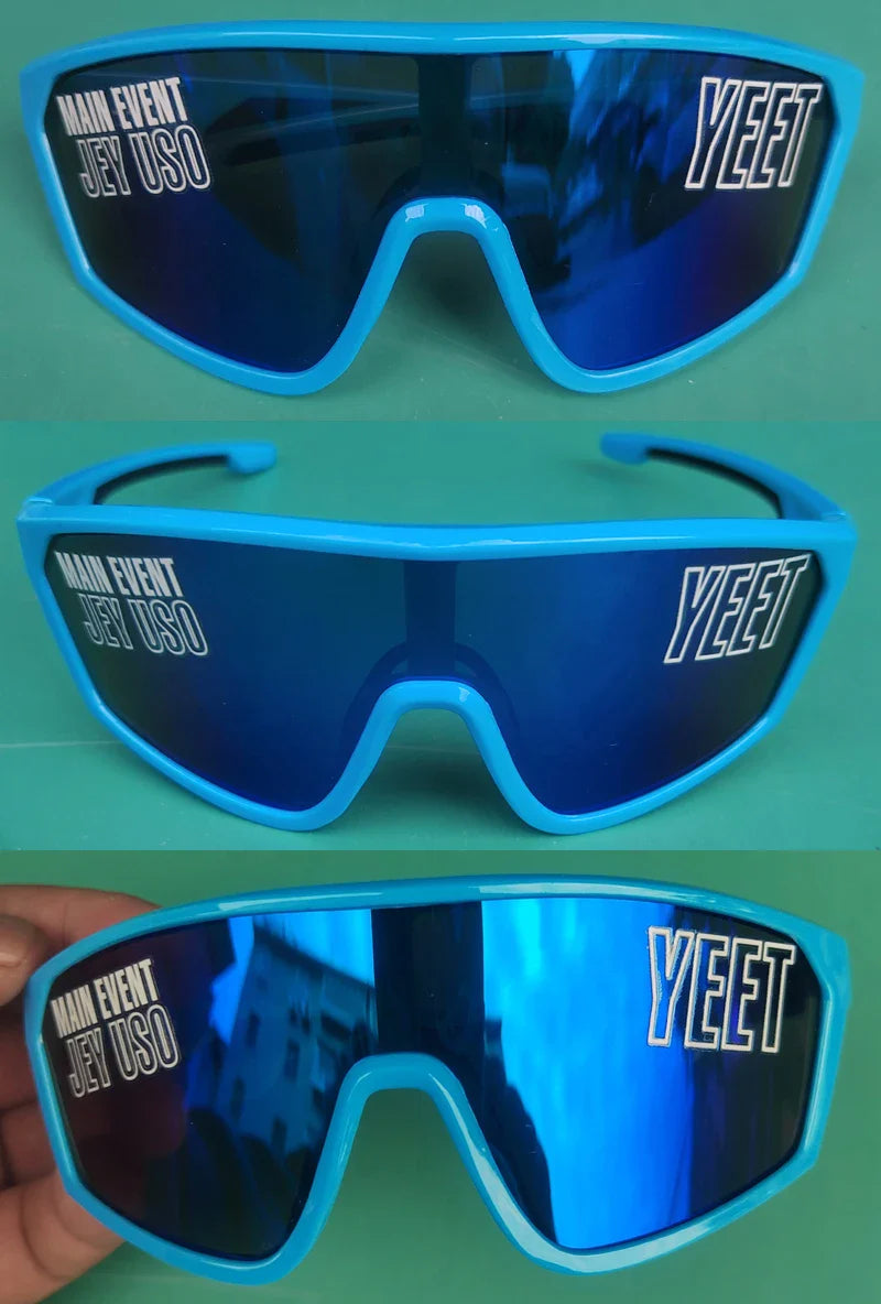 Jey Uso YEET Sunglasses Sports Shades MAIN EVENT Blue Glasses Bloodline USOS RARE colors  Motorcycle glasses