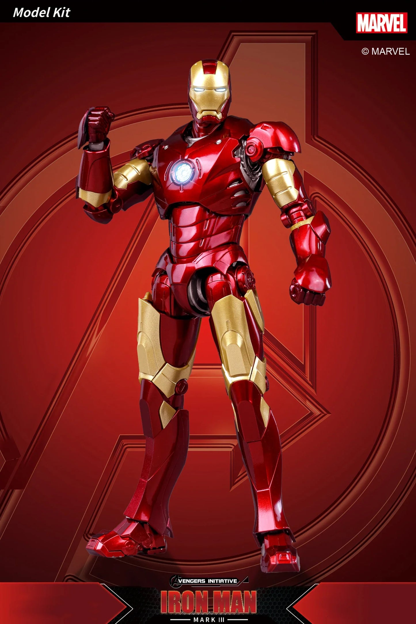 Marvel Iron Man MK3 Fondjoy Assemble Toy Iron Man Model 15cm ABS Material 1/12 Scale Action Figures Toy Birthday Gifts For Boys