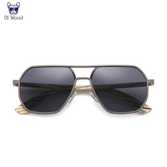 Alloy Sunglasses Men Women Wooden Polarized Sun Glasses Driving