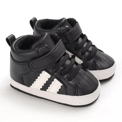 Black Fashion Casual Shoes Boys And Girls Non Slip First Walkers