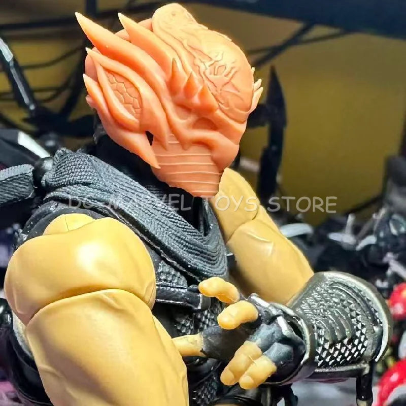 In Stock AC Factory The First Batch Ryu White Version Hayabusa Kaiyodo Revoltech Amazing Yamaguchi Ryu Hayabusa Figure Toy