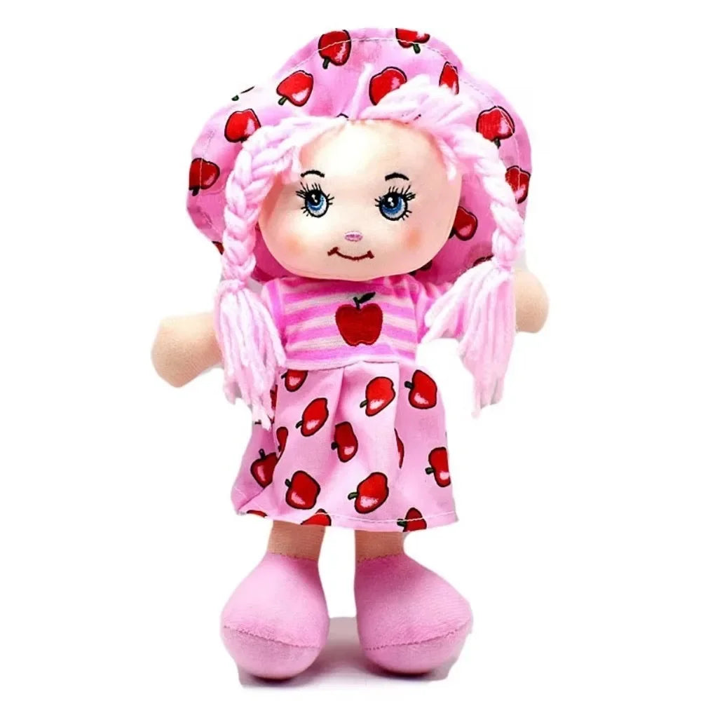 25cm Cartoon Kawaii Fruit Skirt Hat Rag Dolls Soft Cute Cloth  for Baby Pretend Play Girls Birthday Christmas Gifts