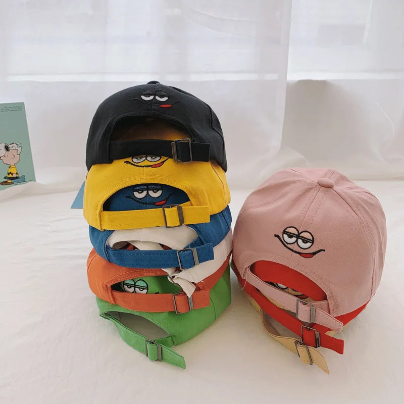 Kids Baseball Cap Children's Hat for Lovely Baby Cotton Breathable Kids Hats Girl Boy Caps M Letter Embroidered Hat for Boy