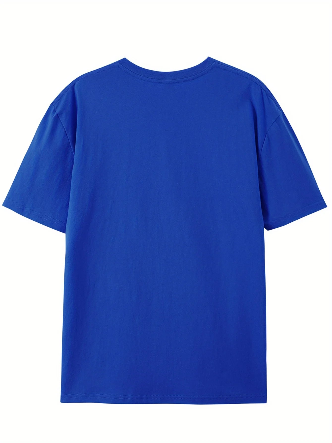 Men's summer 100 pure cotton fashionable casual loose fit plus mountain reflection printed round neck short sleeved T-shirt top