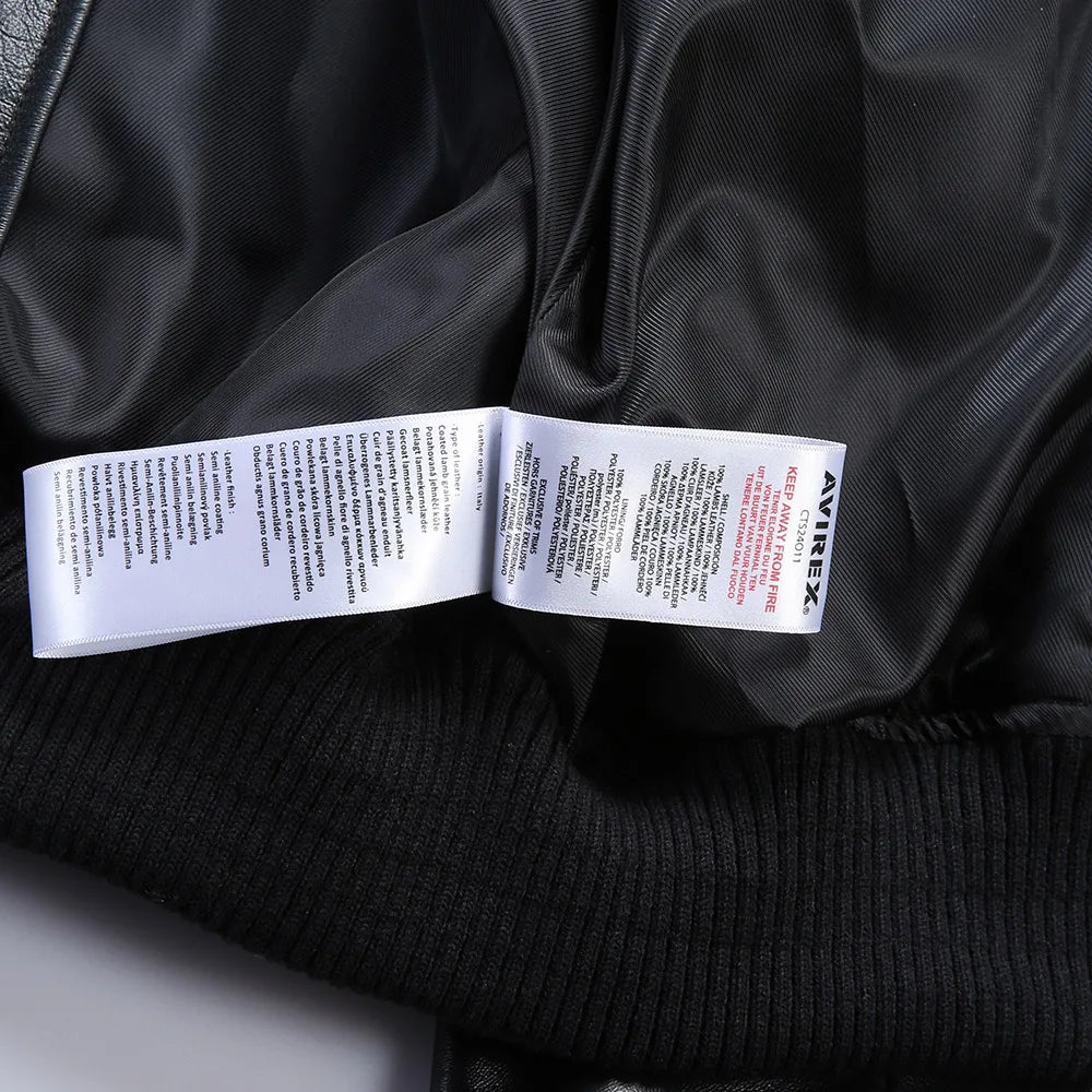 collaborative French lamb leather genuine leather jacket men's