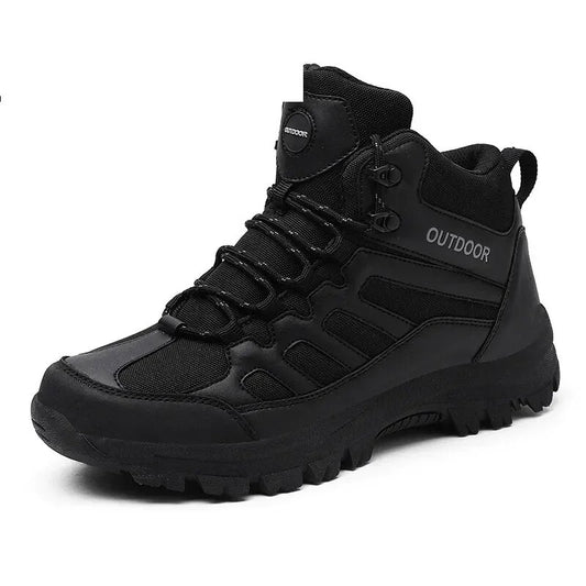 Military Ankle Boots Men Outdoor Leather US Army Hunting Trekking Tactical Combat Boots For Men Work Shoes Black Size 39-49 Bot